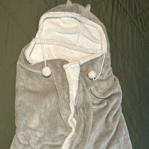 Cat Hood Sherpa Blanket
